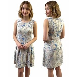 FOREVER 21 CONTEMPORARY Sheath Dress Multicolor Floral Sleeveless Women Size XS